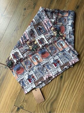 Vintage Nicole Miller Collectible “Spring 3100:History of NYPD” Print Silk Scarf